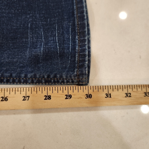 Diesel Zathan Jeans W31 L30 Dark Wash Distressed Stretch Regular Bootcut - Picture 13 of 14